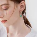 wholesale 925 Sterling Silver Christmas Tree Dangle Earrings-0-8