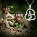 wholesale Sterling Silver Stone Cute Animal Pendant Necklace for Couples Sister Daughter Mother Birthday Gift-0-83