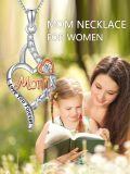 TOUPOP Sterling Silver I Love You Forever Mom Heart Pendant Jewelry Gifts-0-4