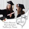 wholesale 925 Sterling Silver 2023 Class of Graduation Cap & Heart Pendant Necklace for Women-0-2