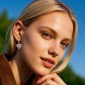 wholesale 925 Sterling Silver Celtic Knot Heart Drop Earrings for Women-0-1