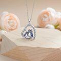 wholesale TOUPOP Heart Annimal Necklaces Sterling Silver Dog/horse/owl Necklace For Women Anniversary Birthday Christmas Gift For Sister Girlfriend Wife Mom -0-4