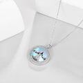 wholesale 925 Sterling Silver Polar Bear Pendant with Mountain Scene Necklace for Women-0-2