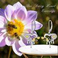 wholesale 925 Sterling Silver Honeycomb Daisy Bee Heart Drop Earrings Fashion s for Women Girls-0-3
