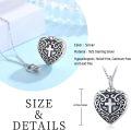 wholesale 925 Sterling Silver & Hypoallergenic Heart Cross Urn Necklace for Ashes Memorial Cremation Jewelry Sympathy Gift-0-3