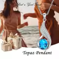 wholesale 925 Sterling Silver Gemstone Birthstone Infinity Pendant Necklace-0-1