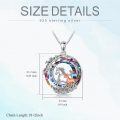 TOUPOP Sterling Silver Crystal Horse Necklace For Women Birthday Gifts-0-3
