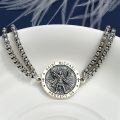 wholesale 925 Sterling Silver Angel of Saint Michael Protection Charm Bracelet w/Stone-0-5