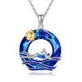 wholesale 925 Sterling Silver Heart-Shaped Skate Pendant Necklace for Women Sportswear s-0-0