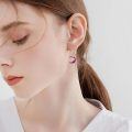 wholesale 925 Sterling Silver Moon Star Dangle Earrings-0-2