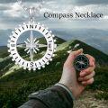 wholesale 925 Sterling Silver Compass Necklace Pendant for Men & Women - Graduation s -0-4