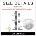 wholesale 14k Yellow Gold Snake Chain Extender with Double Spring Clasp 1/2/3/4/5 Lengths-0-2