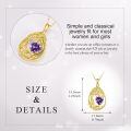 wholesale 925 Sterling Silver Heart Pendant Necklace Wholesale Gold Plated-0-69