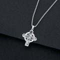wholesale 925 Sterling Silver Cross Necklace w/St Michael & St Christopher Pendants for Men/Women-0-3