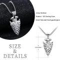 wholesale 925 Sterling Silver Norse Vegvisir Compass Viking Arrowhead Pendant Necklace  for Men-0-5
