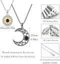 wholesale Sterling Silver Sun Moon Necklace Set Romantic Valentine s Gift for Couples-0-9