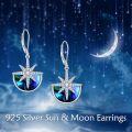 wholesale 925 Sterling Silver Starfish Abalone Shell Drop Dangle Earrings for Women Girls Ocean Beach  4cm Long-0-5