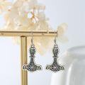 wholesale 925 Sterling Silver Labradorite Tree of Life Mjolnir Thors Hammer Compass Dangle Drop Earrings Gift for Her-0-1
