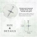 wholesale 925 Sterling Silver Blue Enamel Butterfly Cross Pendant Necklace for Women Girls Christian Baptism s-0-1