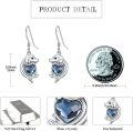 wholesale 925 Sterling Silver Dachshund Dangle Earrings – 15mm Lightweight Wiener Dog Jewelry for Women-0-3