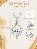 wholesale 925 Sterling Silver & Opal Mustard Seed Necklace with AAA CZ, Christian Faith Jewelry, Inspirational Gift-0-5