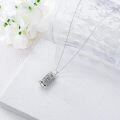 wholesale 925 Sterling Silver Lotus OM Mani Padme Hum Buddhist Keepsake Urn Necklace with Funnel and Chain-0-2