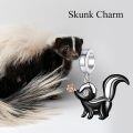 wholesale 925 Sterling Silver Skunk Charm Beads Fits Jewelry for Women-0-3