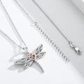 wholesale 925 Sterling Silver Celtic Heart Dragonfly Pendant Necklace for Women-0-1