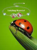 wholesale 925 Sterling Silver Infinity Love Ladybug Heart Charm Bracelet for Women and Girls-0-5
