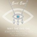 wholesale 925 Sterling Silver Metal Turquoise Evil Eye Pendant Necklaces with Cubic Zirconia - Dreamcatcher Style s for Women/Mom/Sister-0-1