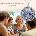 wholesale TOUPOP Christmas Gifts For Mom Tree Of Life Mother Necklace 925 Sterling Silver Mother And Daughter/son Jewelry Birthday Gifts For Women Grandma Wife -0-2