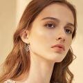 wholesale 925 Sterling Silver Music Note Teardrop Dangle Earrings Wholesale With Cubic Zirconia-0-4
