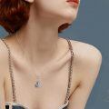 wholesale 925 Sterling Silver Cat Moon Pendant Necklace-0-1