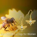 wholesale 925 Sterling Silver Bee Shape Black Stone Drop Earring s for Her-0-1