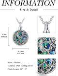 wholesale 925 Sterling Silver Round Celtic Phoenix Urn Locket Always in My Heart Keepsake  for Women-0-3