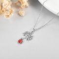 wholesale 925 Sterling Silver Snowflake Ladybug Pendant Necklace for Women Girls Mothers Day Gift-0-1