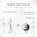 wholesale 925 Sterling Silver Cross Pendant With Blue Opal And Philippians Inscription-0-71