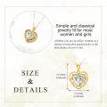 wholesale 14K Gold Diamond Cut Heart-Shaped Pendant Necklace - Elegant for Her-0-4