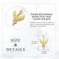 wholesale 10K Gold Rainbow Crystal Phoenix Pendant Necklace for Women - Unique s-0-1
