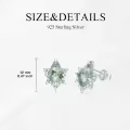 wholesale 925 Sterling Silver Natural Moss Agate Stud Earrings Wholesale - Pear/Kite/Oval/Round/Cushion Shaped - Vintage Jewelry for Women-0-3