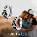 wholesale 925 Sterling Silver Celtic Knot Huggie Hoop Earrings for Men & Women - Unique Gift Idea-0-3