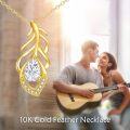 wholesale Gold 14K CZ Dainty Leaf Design Pendant Necklace for Women and Girls-0-5