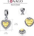 wholesale 925 Sterling Silver Gold Heart Pendant with Cubic Zirconia and Funnel for Ashes Jewelry Set-0-5