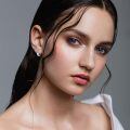 wholesale 925 Sterling Silver Moonstone Celtic Knot Hoop Earrings Oxidized Silver Finish-0-1