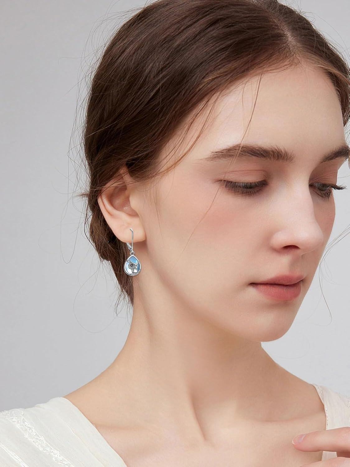 wholesale 925 Sterling Silver Owl Teardrop Dangle Earring  for Women & Girls-0-3