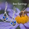 wholesale 925 Sterling Silver Blue Butterfly Dangle Earrings for Women Gifts 2 Long-0-5
