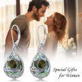 wholesale Teardrop Earrings For Women Celtic Filigree Drop Earrings Sterling Silver Leverback Jewelry Christmas Gifts For Women Mom -0-5