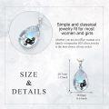 wholesale 925 Sterling Silver Yin Yang Cats Pendant Necklace for Women-0-5