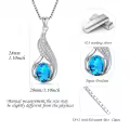 wholesale 925 Sterling Silver Gemstone Birthstone Infinity Pendant Necklace-0-5