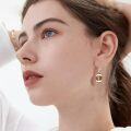 wholesale 925 Sterling Silver Football Shape Enamel Sporty Leverback Dangle Drop Earrings for Women and Girls-0-4